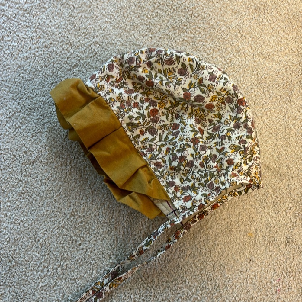 Handmade baby bonnet